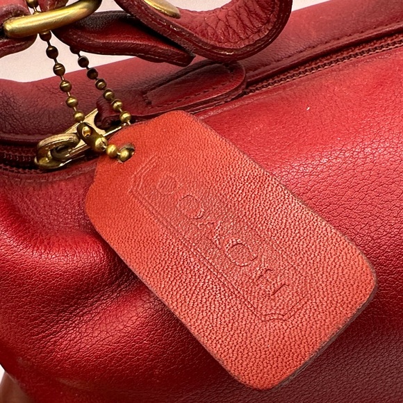 Coach Red Classic Pouch, 6929 - Picture 2 of 11